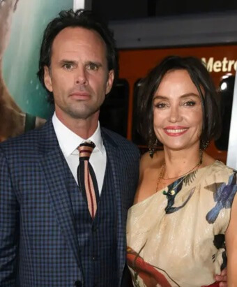 Walton Goggins with his current wife.